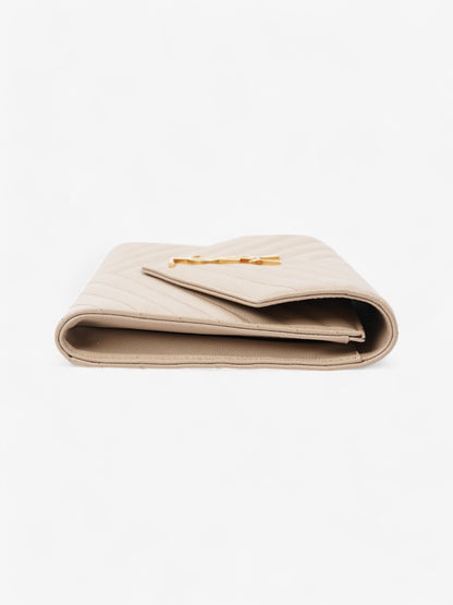 Saint Laurent Cassandre Flap Beige Matelasse Leather