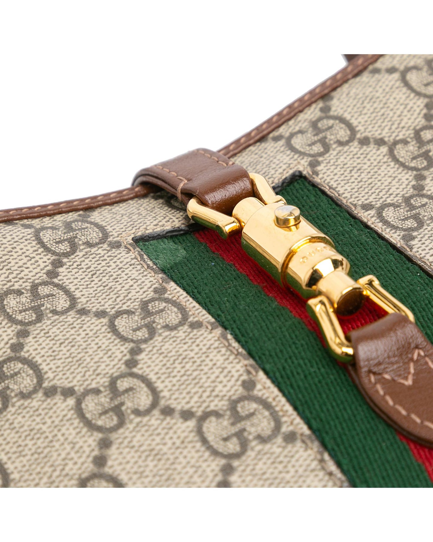 Mini GG Supreme Jackie 1961 Crossbody Bag with Leather Trim and Piston Lock