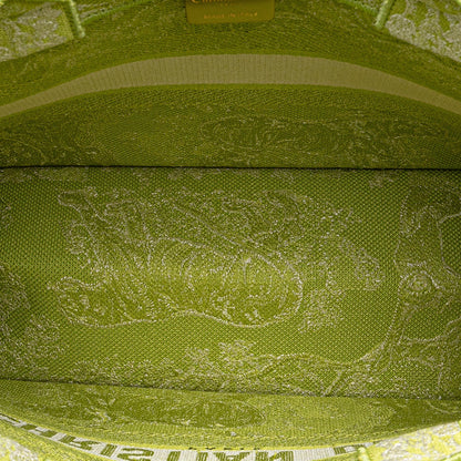 Green Dior Medium Canvas Embroidered Dioriviera Toile De Jouy Book Tote