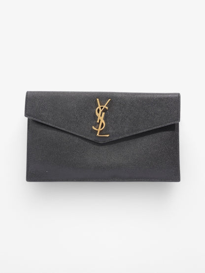 Saint Laurent Uptown Leather Black Clutch Style 4
