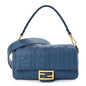Fendi Nappa FF 1974 Embossed Baguette Mirto