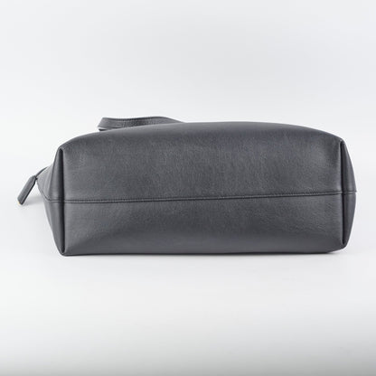 Saint Laurent East West Black Leather Shopping Shoulder Tote