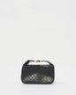 Chanel Black Quilted Leather Logo Top Handle Clutch Pochette
