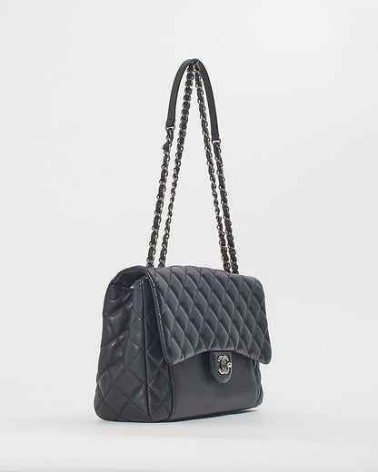 Chanel Black Lambskin Flap Bag SHW