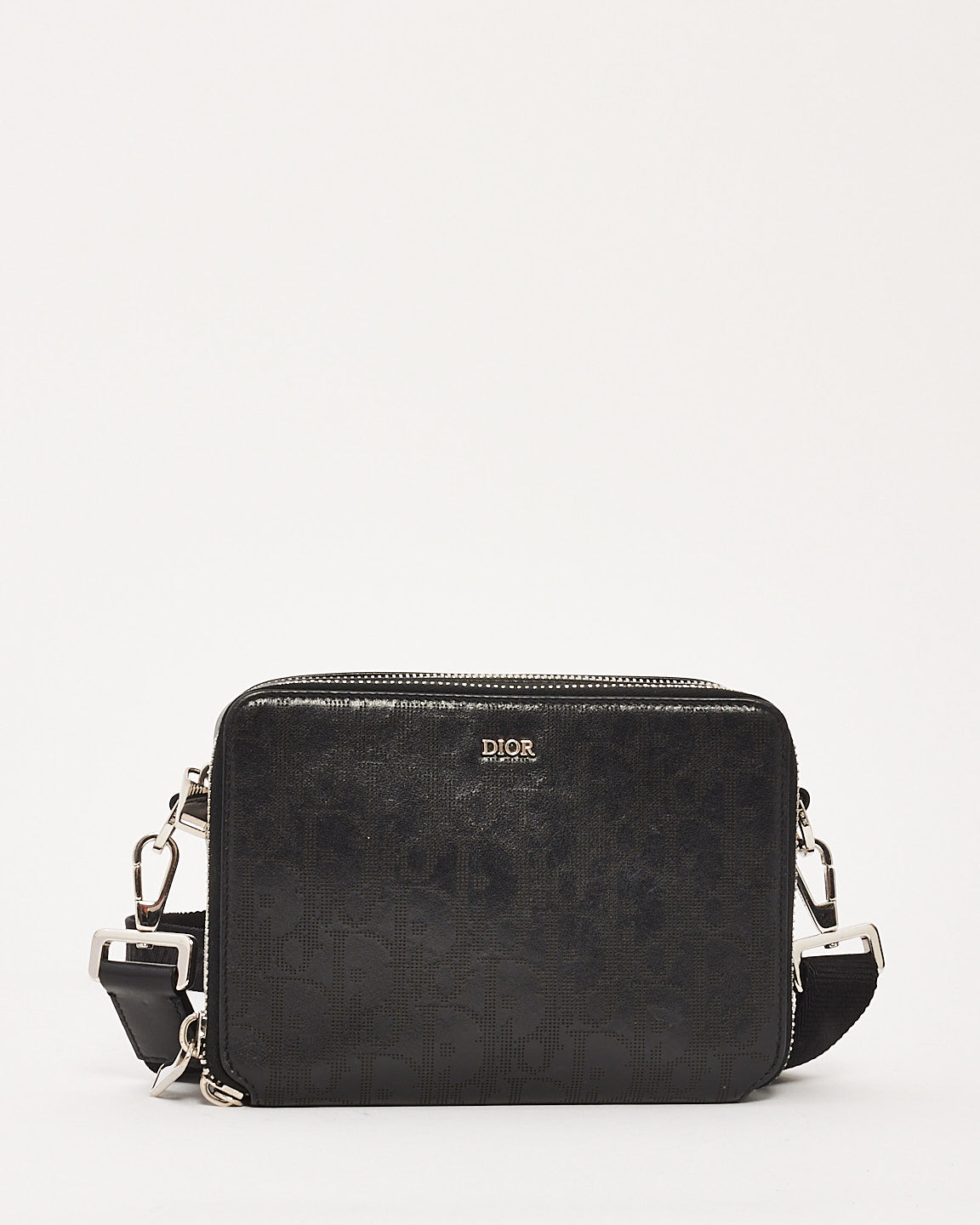 Dior Leather Canvas Crossbody Bag
