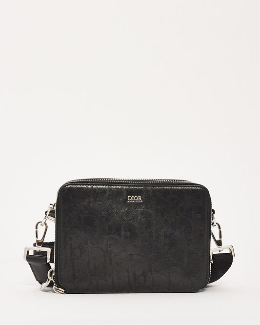 Dior Leather Canvas Crossbody Bag