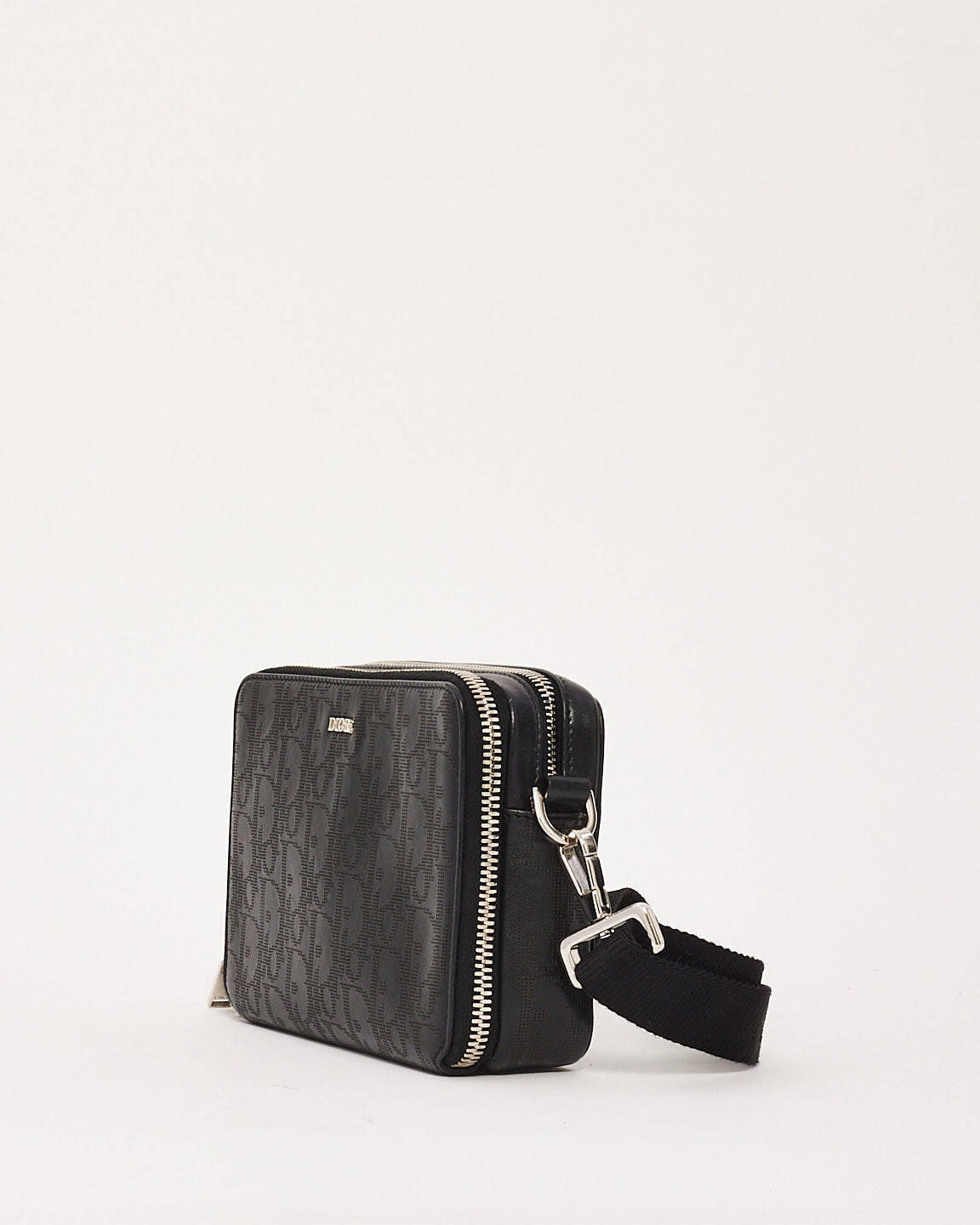 Dior Leather Canvas Crossbody Bag