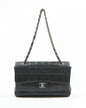 Chanel Black Lambskin Chocolate Bar Single Flap Bag