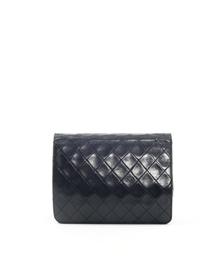 Chanel Black Lambskin Coco Flap Chain Bag
