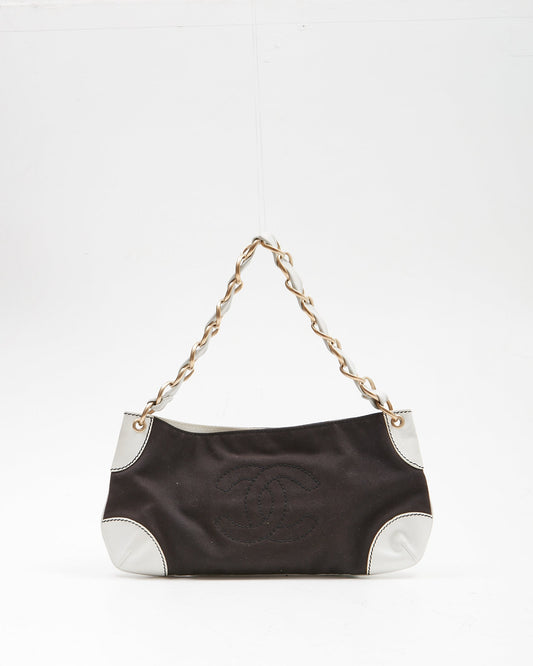 Chanel Black CC Stitch Shoulder Bag