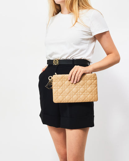 Dior Quilted Canvas Clutch Bag
