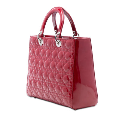Dior Lady Dior Cannage Red Handbag Style 3