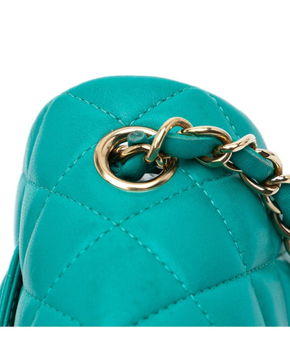 Mini Rectangular Classic Lambskin Crossbody Bag with Chain Strap