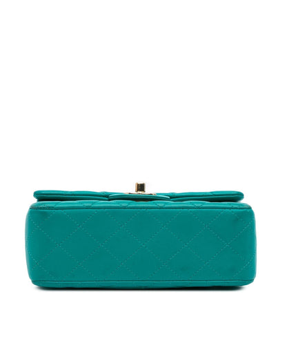 Mini Rectangular Classic Lambskin Crossbody Bag with Chain Strap