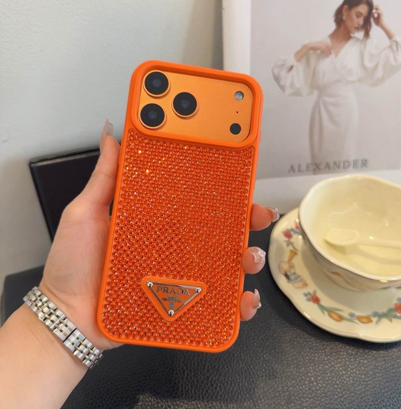 Rhinestone Prada Phone Case Iphone 13-17 / Pro / Pro Max / 18 Pro / 18 Pro Max