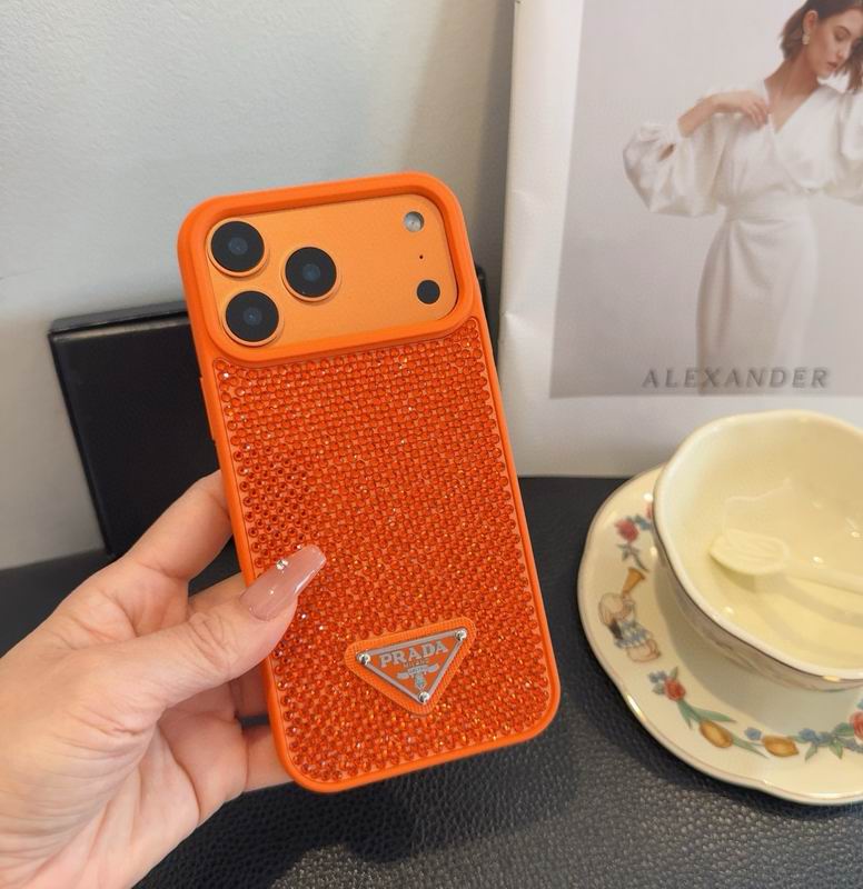 Rhinestone Prada Phone Case Iphone 13-17 / Pro / Pro Max / 18 Pro / 18 Pro Max