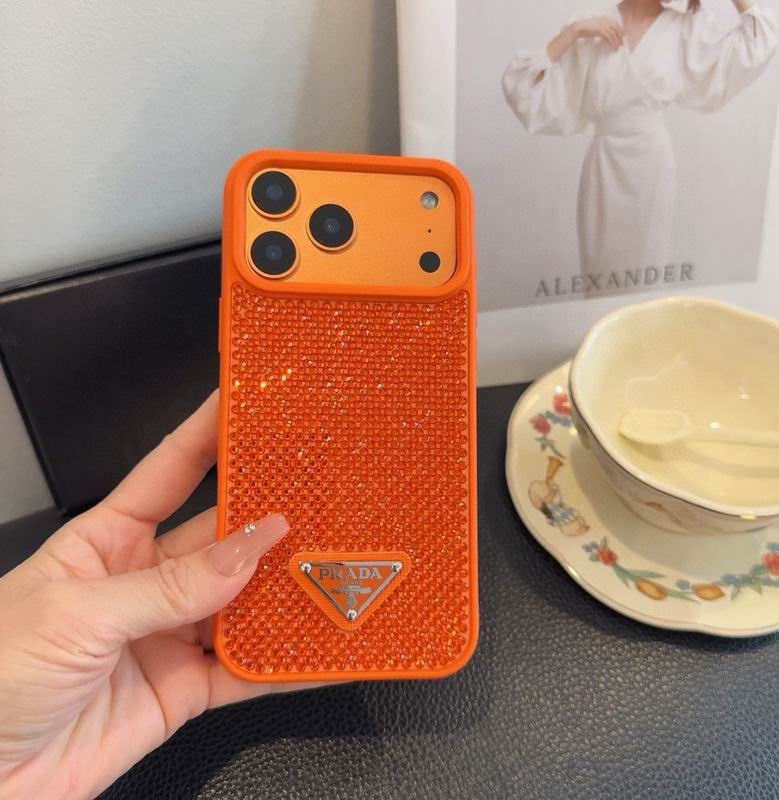 Rhinestone Prada Phone Case Iphone 13-17 / Pro / Pro Max / 18 Pro / 18 Pro Max