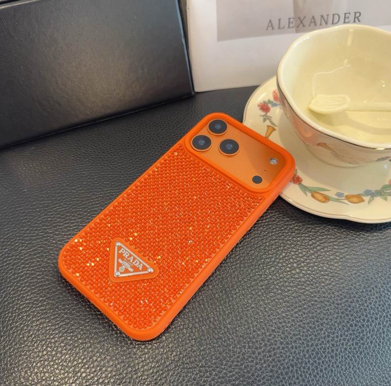 Rhinestone Prada Phone Case Iphone 13-17 / Pro / Pro Max / 18 Pro / 18 Pro Max