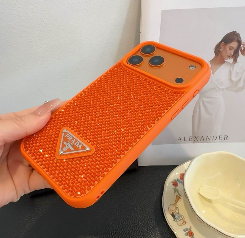 Rhinestone Prada Phone Case Iphone 13-17 / Pro / Pro Max / 18 Pro / 18 Pro Max
