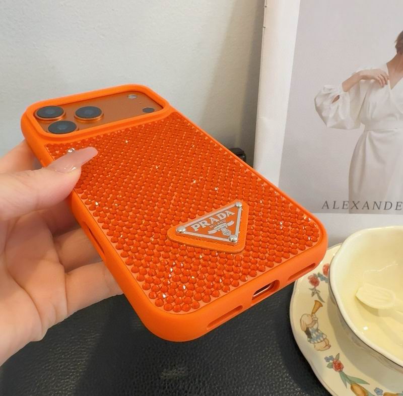 Rhinestone Prada Phone Case Iphone 13-17 / Pro / Pro Max / 18 Pro / 18 Pro Max