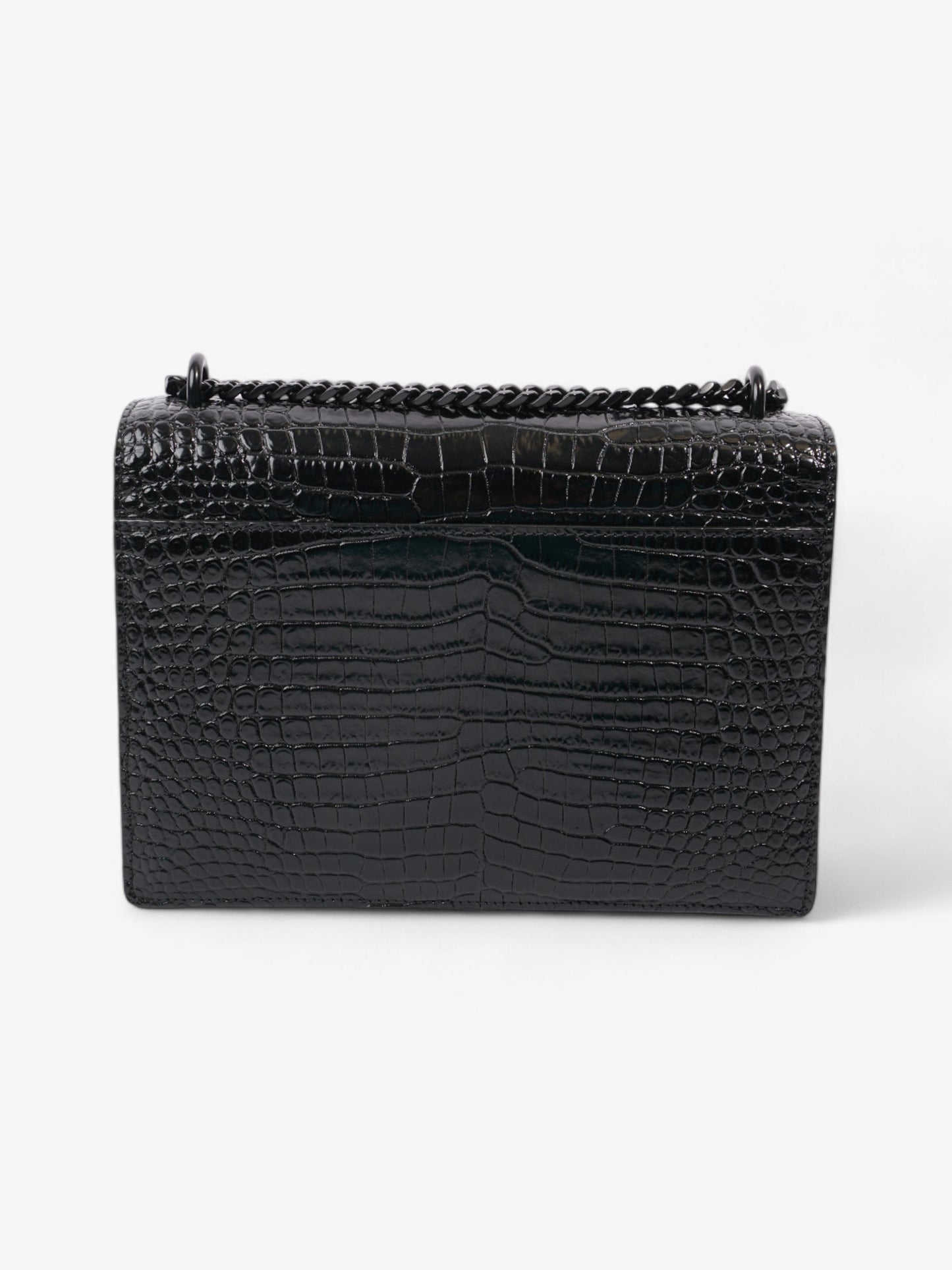 Saint Laurent Sunset Leather Black Shoulder Bag Style 12