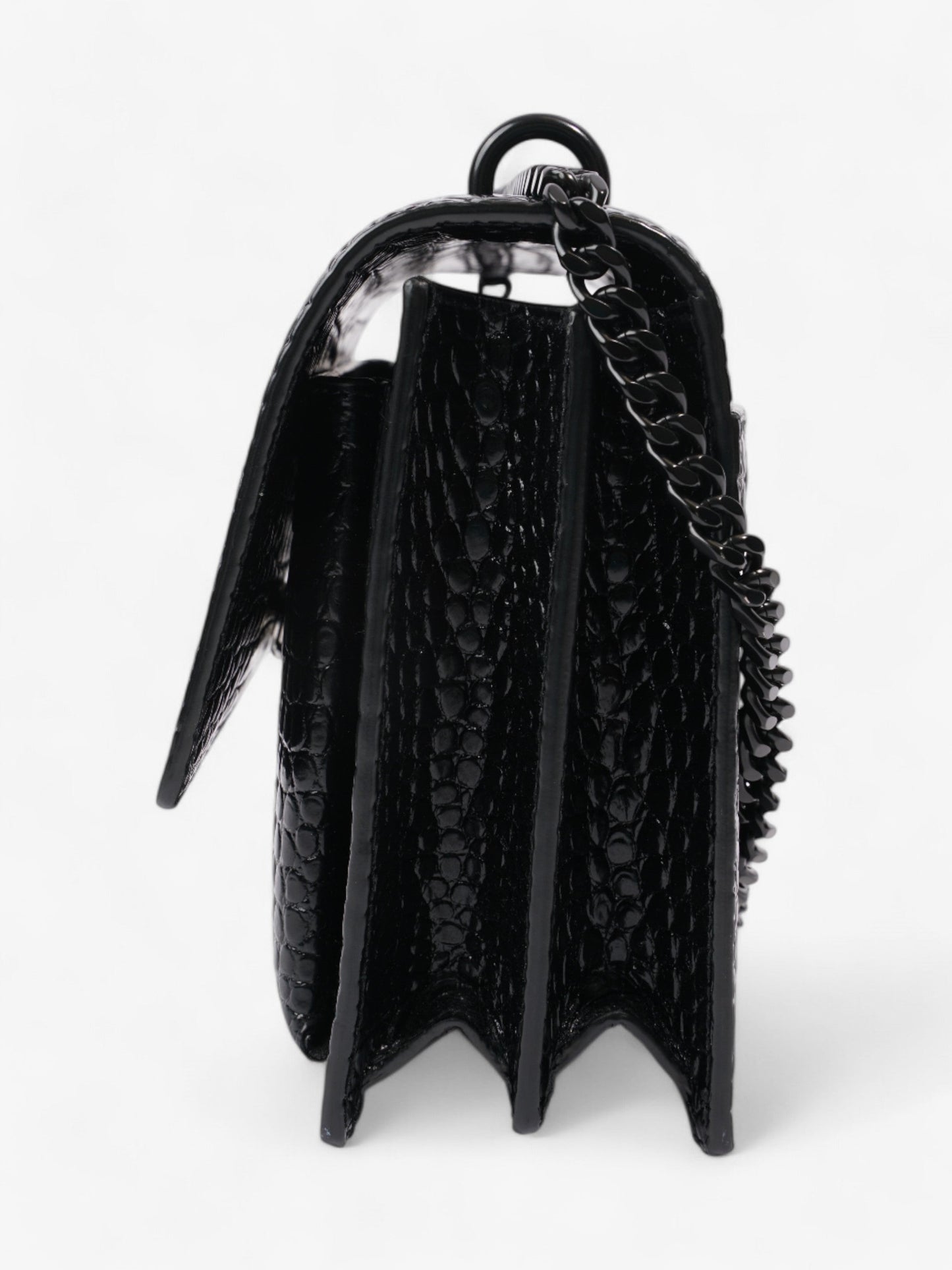 Saint Laurent Sunset Leather Black Shoulder Bag Style 12