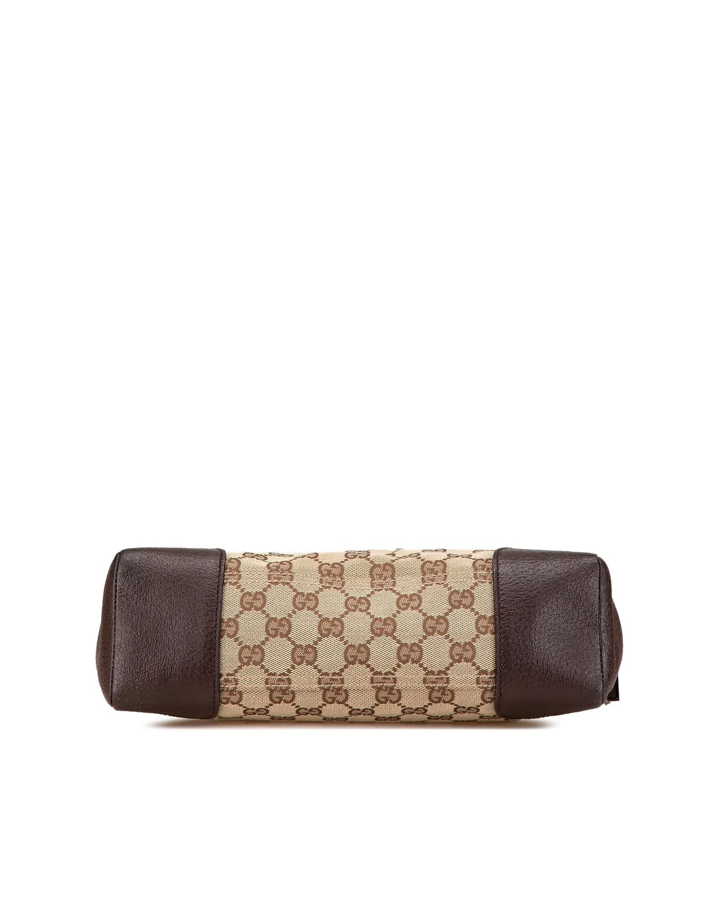 Canvas Crossbody Bag with Leather Trim and Adjustable Strap