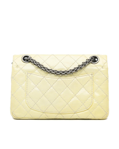 Mini Reissue 2.55 Patent Double Flap Quilted Crossbody Bag with Chain Straps