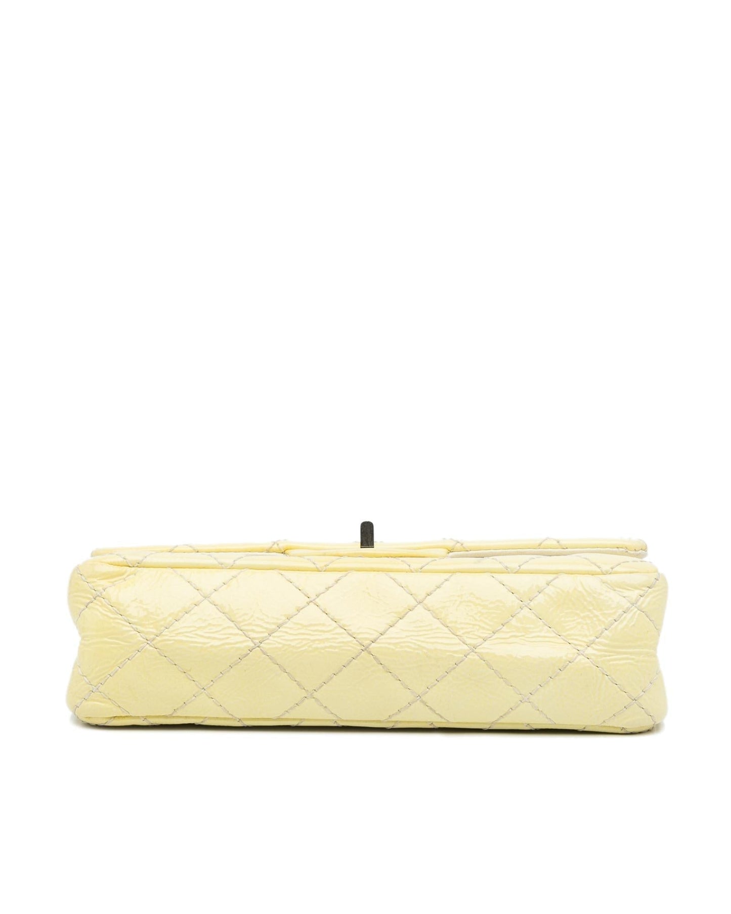 Mini Reissue 2.55 Patent Double Flap Quilted Crossbody Bag with Chain Straps