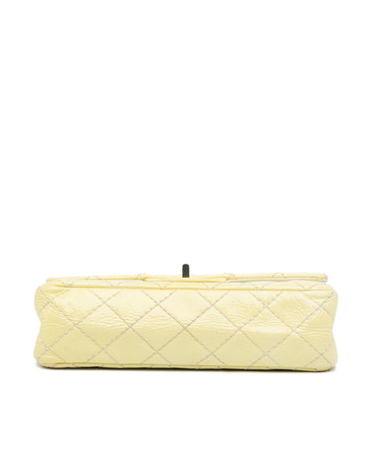 Mini Reissue 2.55 Patent Double Flap Quilted Crossbody Bag with Chain Straps