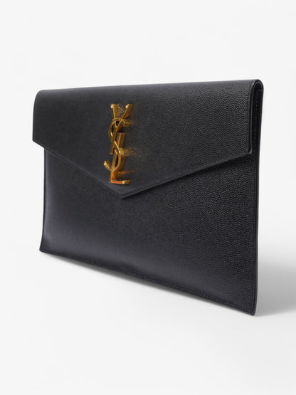 Saint Laurent Uptown Leather Black Clutch Style 3