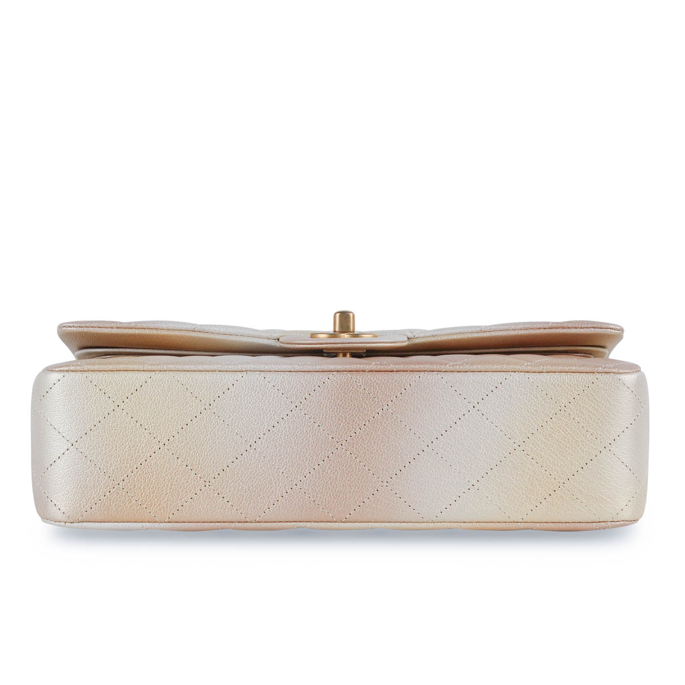 Chanel Classic Flap Calfskin Gold Shoulder Bag Style 7