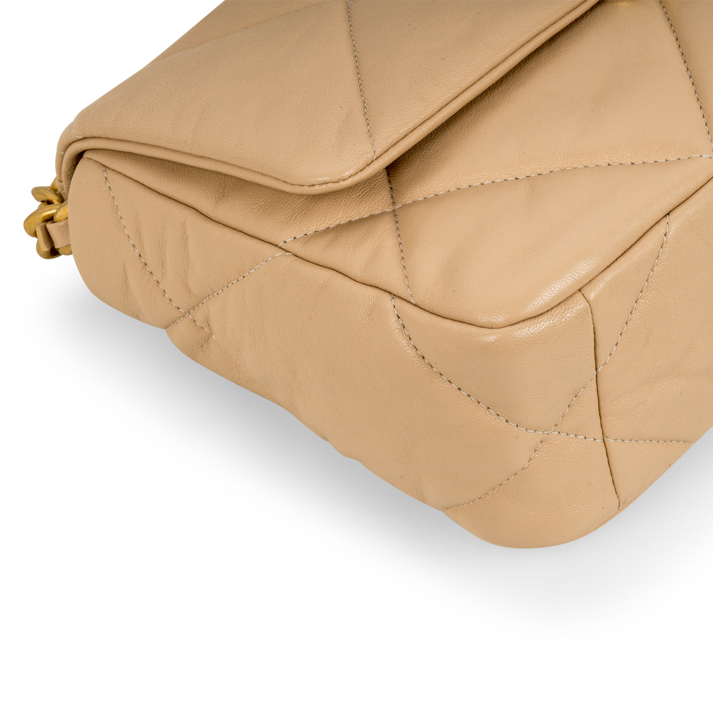 Chanel Chanel 19 Lambskin Gold Shoulder Bag Style 28