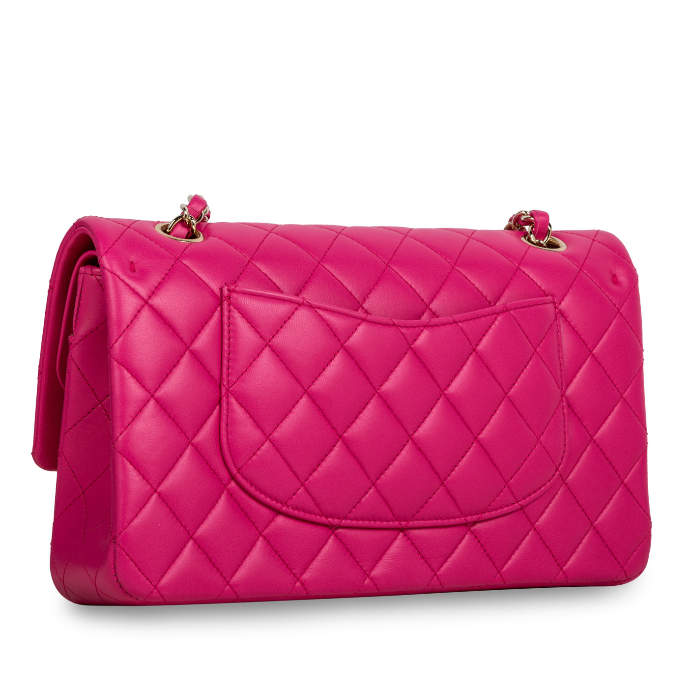 Chanel Classic Flap Lambskin Gold Shoulder Bag Style 39