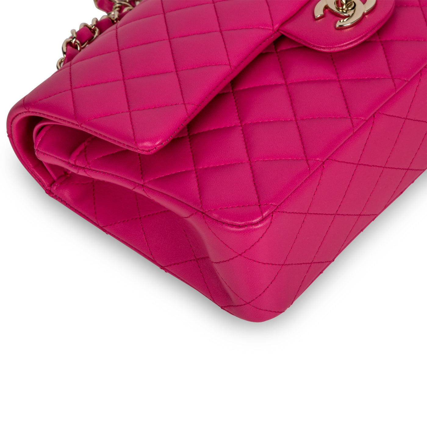 Chanel Classic Flap Lambskin Gold Shoulder Bag Style 39