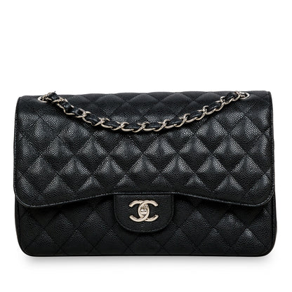 Chanel Classic Flap Caviar Black Shoulder Bag Style 31