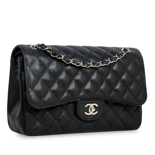 Chanel Classic Flap Caviar Black Shoulder Bag Style 31
