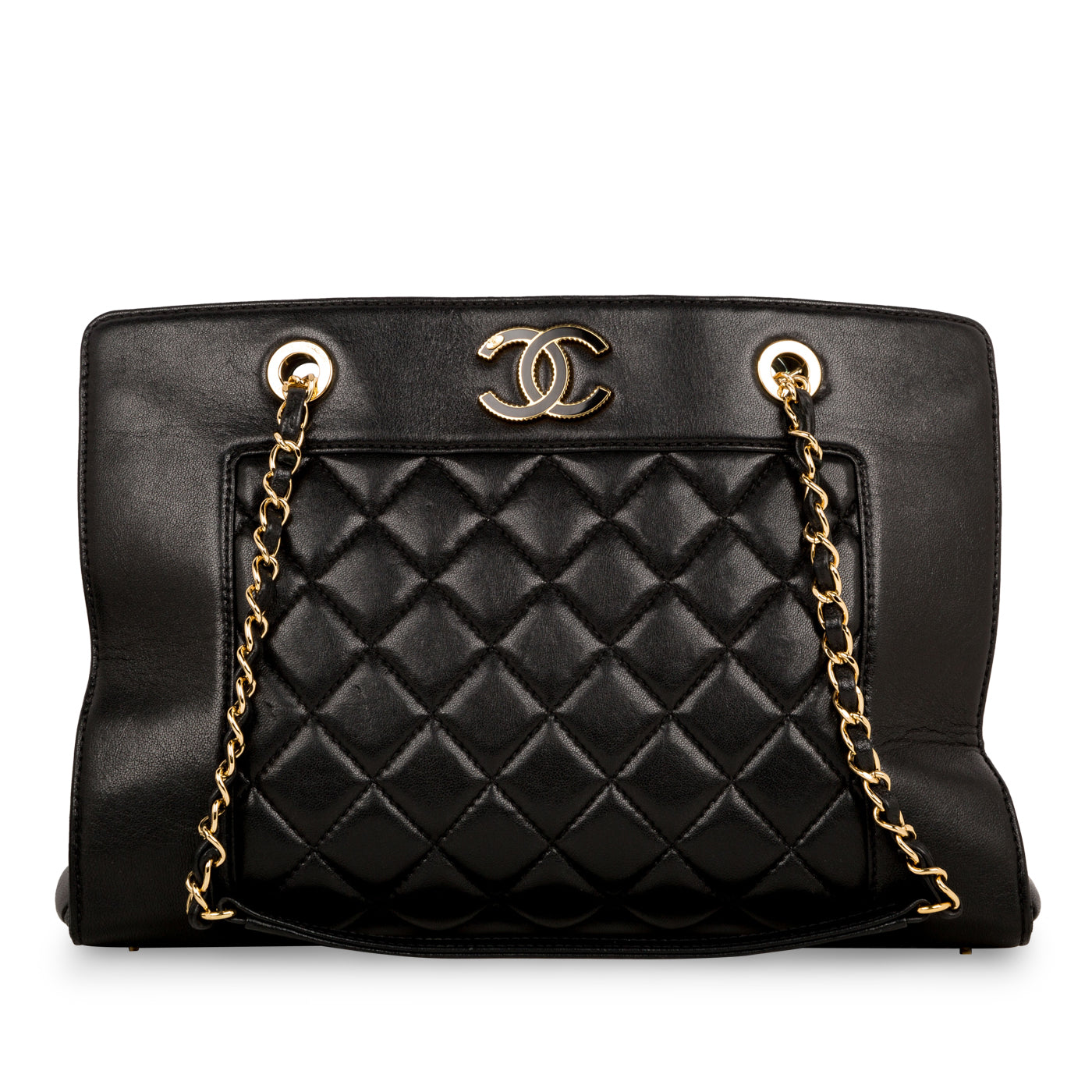 Chanel Timeless Lambskin Black Tote Bag Lambskin