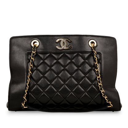 Chanel Timeless Lambskin Black Tote Bag Lambskin