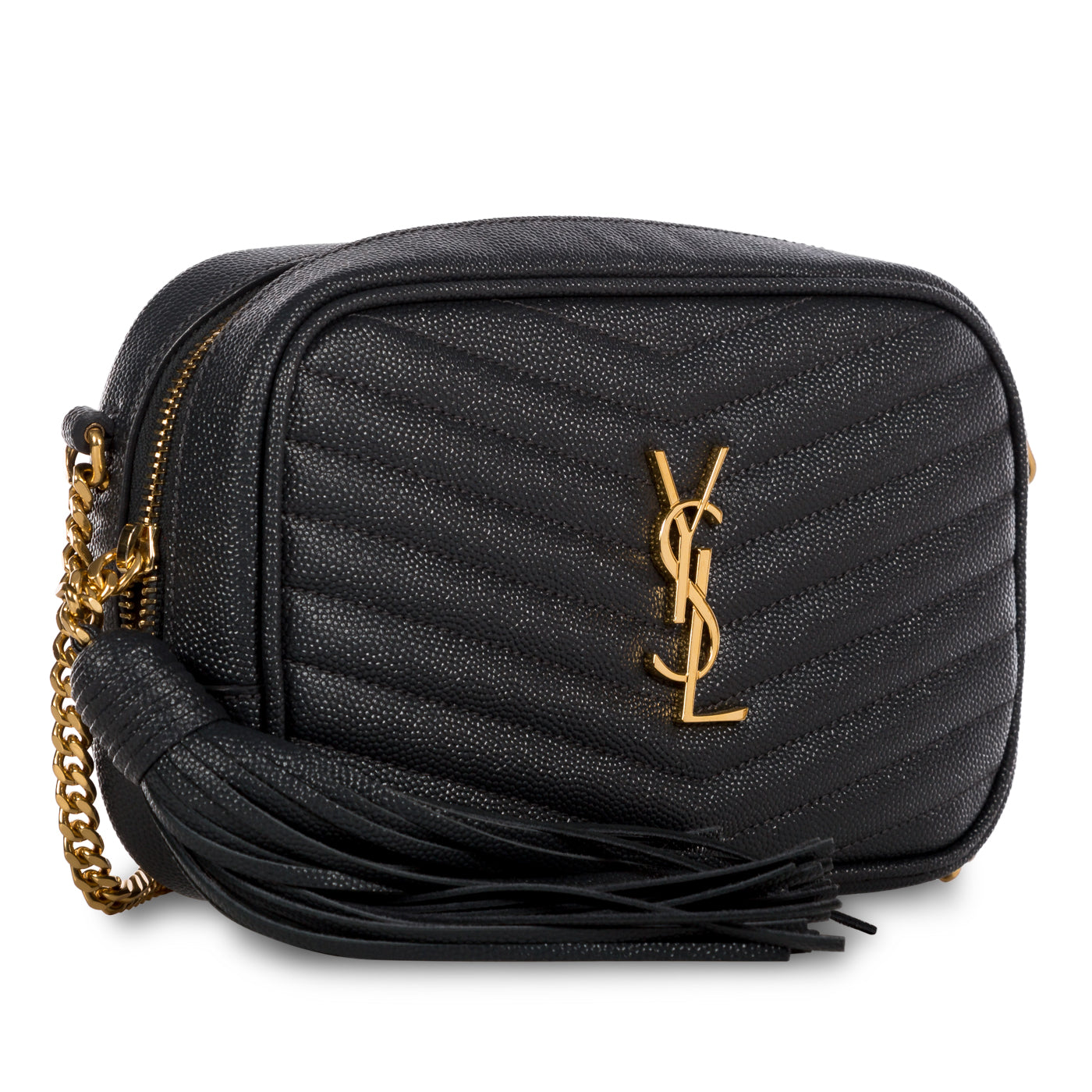 Saint Laurent Lou Mini Leather Crossbody Bag