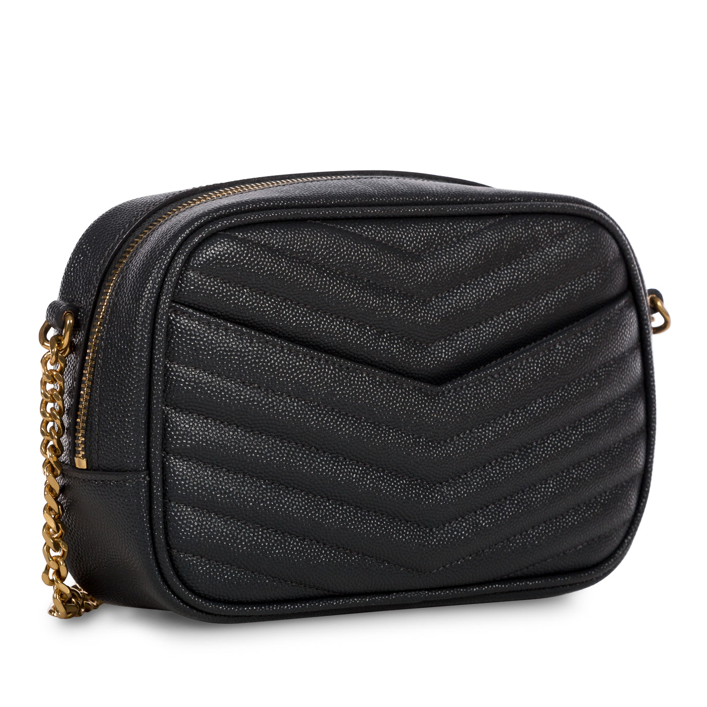 Saint Laurent Lou Mini Leather Crossbody Bag