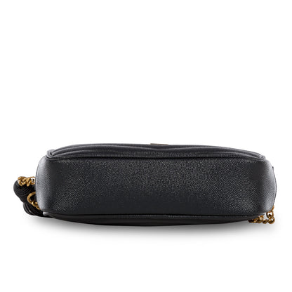 Saint Laurent Lou Mini Leather Crossbody Bag