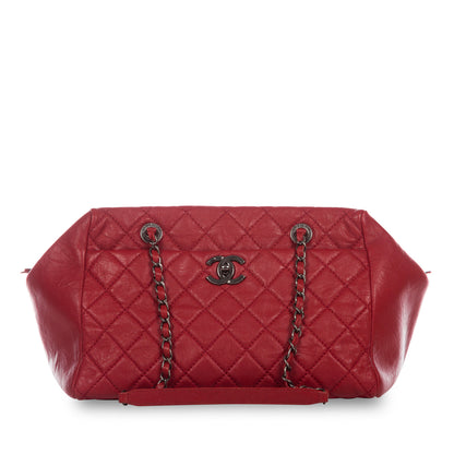Chanel Timeless Calfskin Red Tote Bag