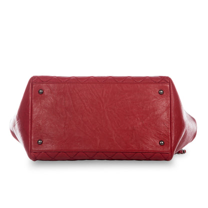 Chanel Timeless Calfskin Red Tote Bag