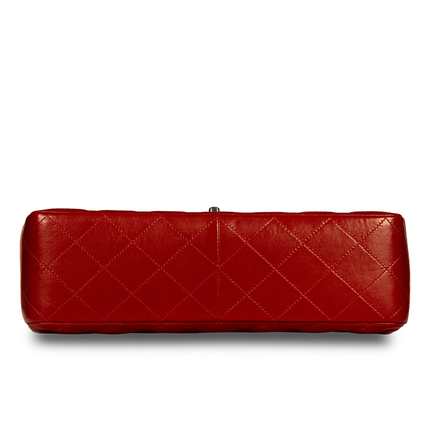Chanel Classic Flap Lambskin Silver Shoulder Bag Style 12