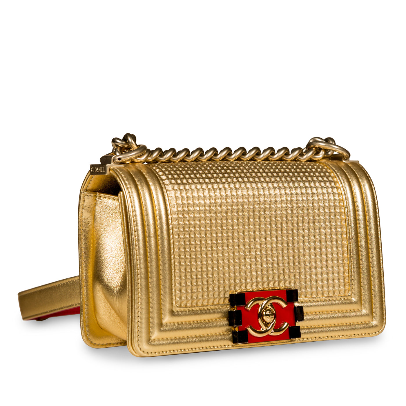 Chanel Boy Bag Lambskin Black Shoulder Bag Style 70
