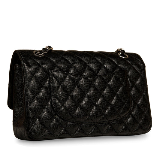 Chanel Classic Flap Caviar Black Shoulder Bag Style 83