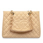 Chanel Timeless Caviar Gold Tote Bag Caviar