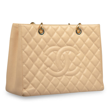 Chanel Timeless Caviar Gold Tote Bag Caviar