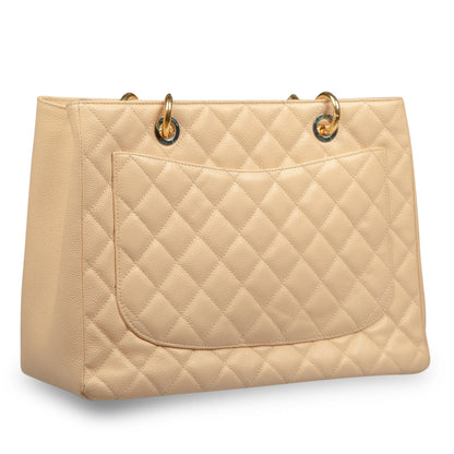 Chanel Timeless Caviar Gold Tote Bag Caviar
